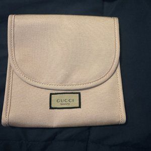 Light-Pink Gucci (Snap-Closure) Cosmetic-Makeup Bag
